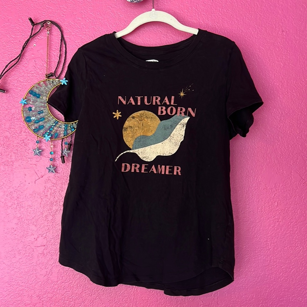 Black graphic tee